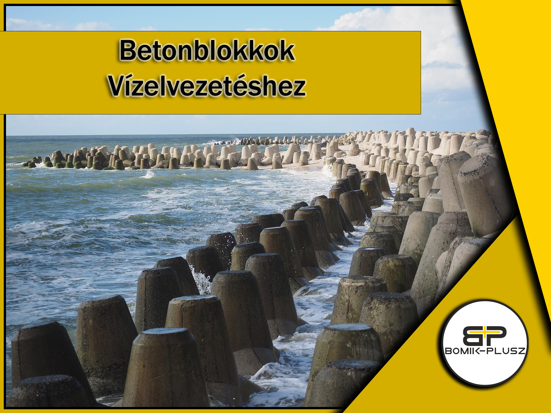 betonblokkok vízelvezetésben