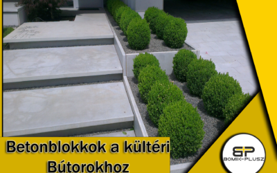 Betonblokkok a kültéri bútorok építésében: Tartósság és design a Bomik-Plusztól