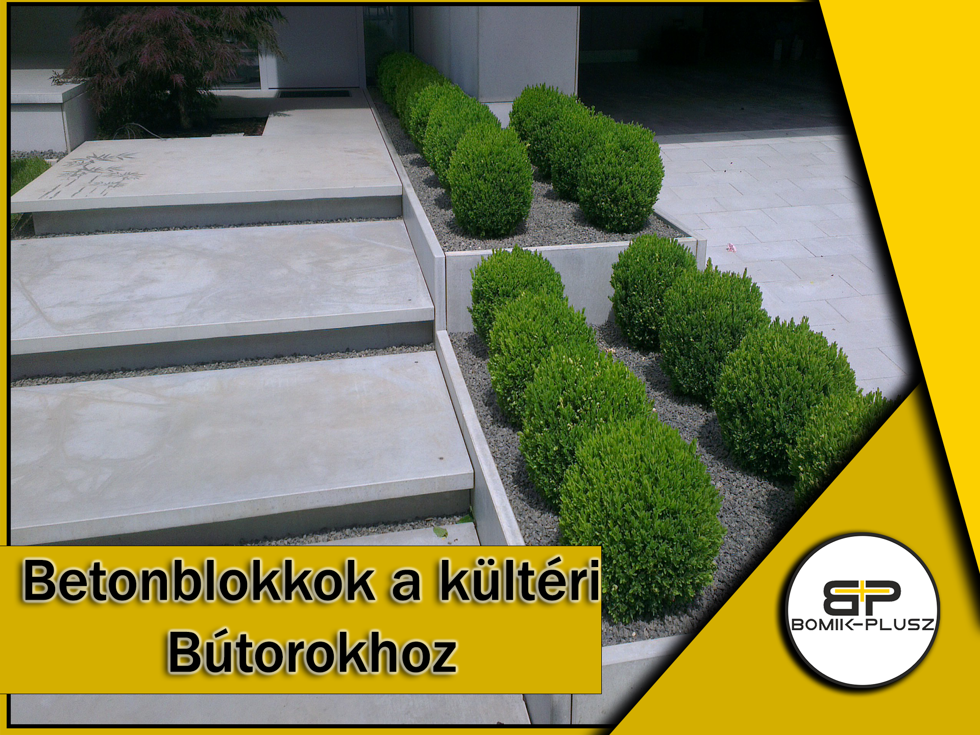 Betonblokkok a kültéri Bútorokhoz