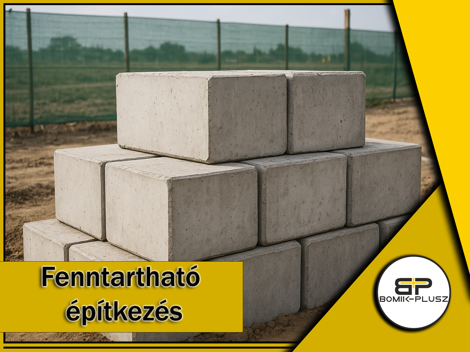 Fenntartható építkezés a Bomik-Plusz betonblokkjai segítségével Fenntartható építkezés a Bomik-Plusz betonblokkjai segítségével