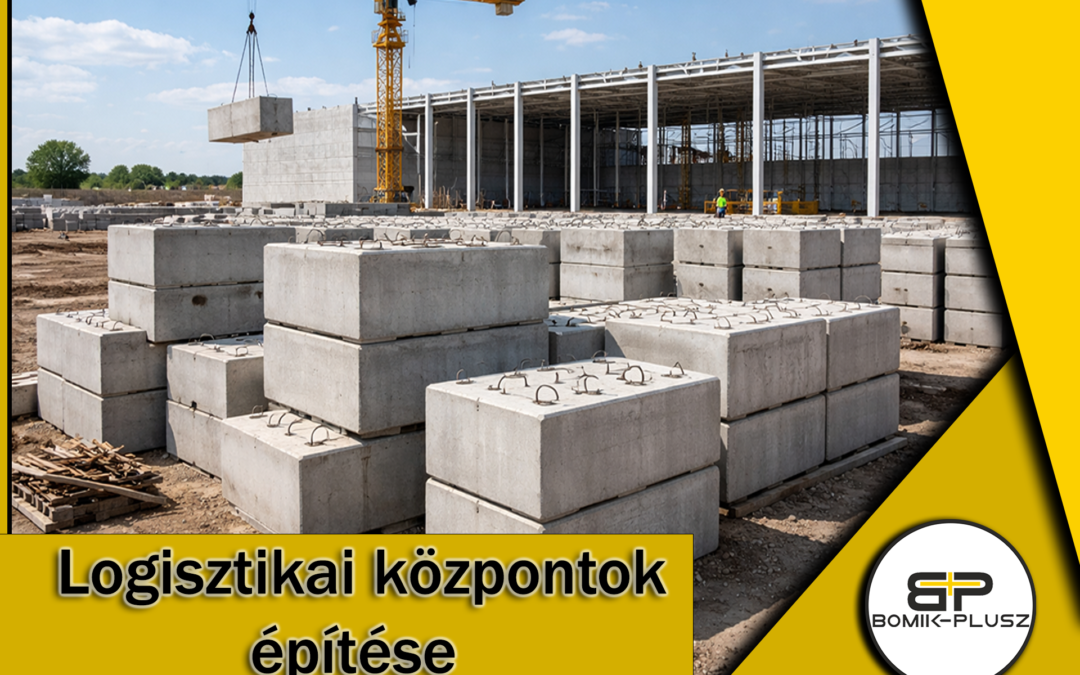 Betonblokkok a logisztikai központok építésében: Hatékonyság és biztonság a Bomik-Plusztól