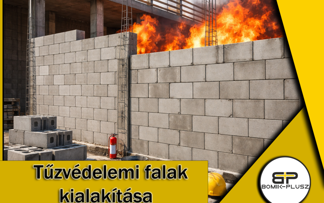 Betonblokkok a Tűzvédelmi Falak Kialakításában: Biztonság és Stabilitás a Bomik-Plusztól