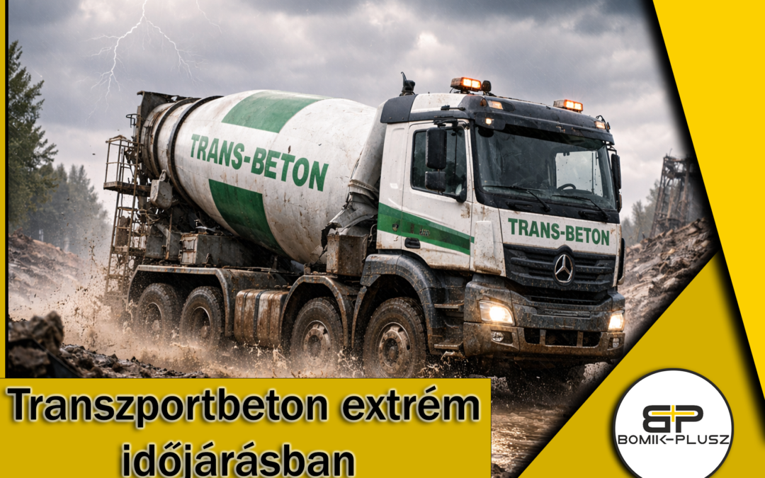 Időjárásálló Transzportbeton a Bomik-Plusztól