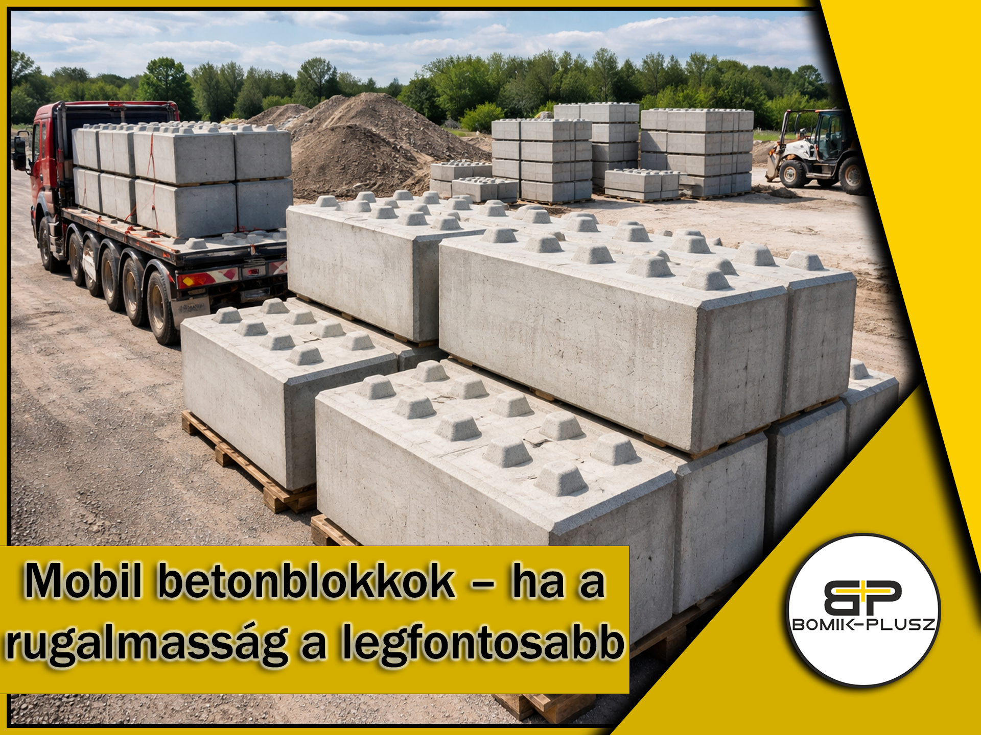 Mobil betonblokkok felhasználása ipari és építési projektekben – Bomik-Plusz Kft.