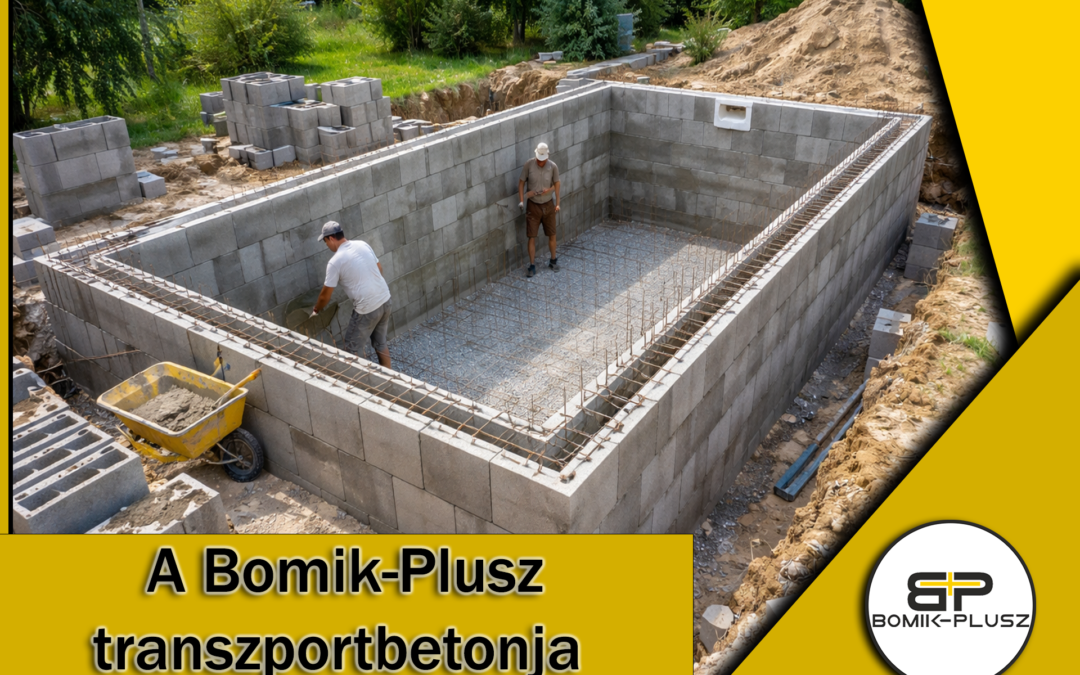 Transzportbeton medencékhez, pincefalakhoz és vízzáró szerkezetekhez