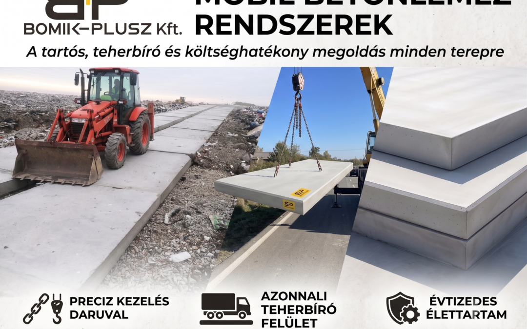 Mobil betonlemez: Azonnali, teherbíró és költséghatékony megoldás