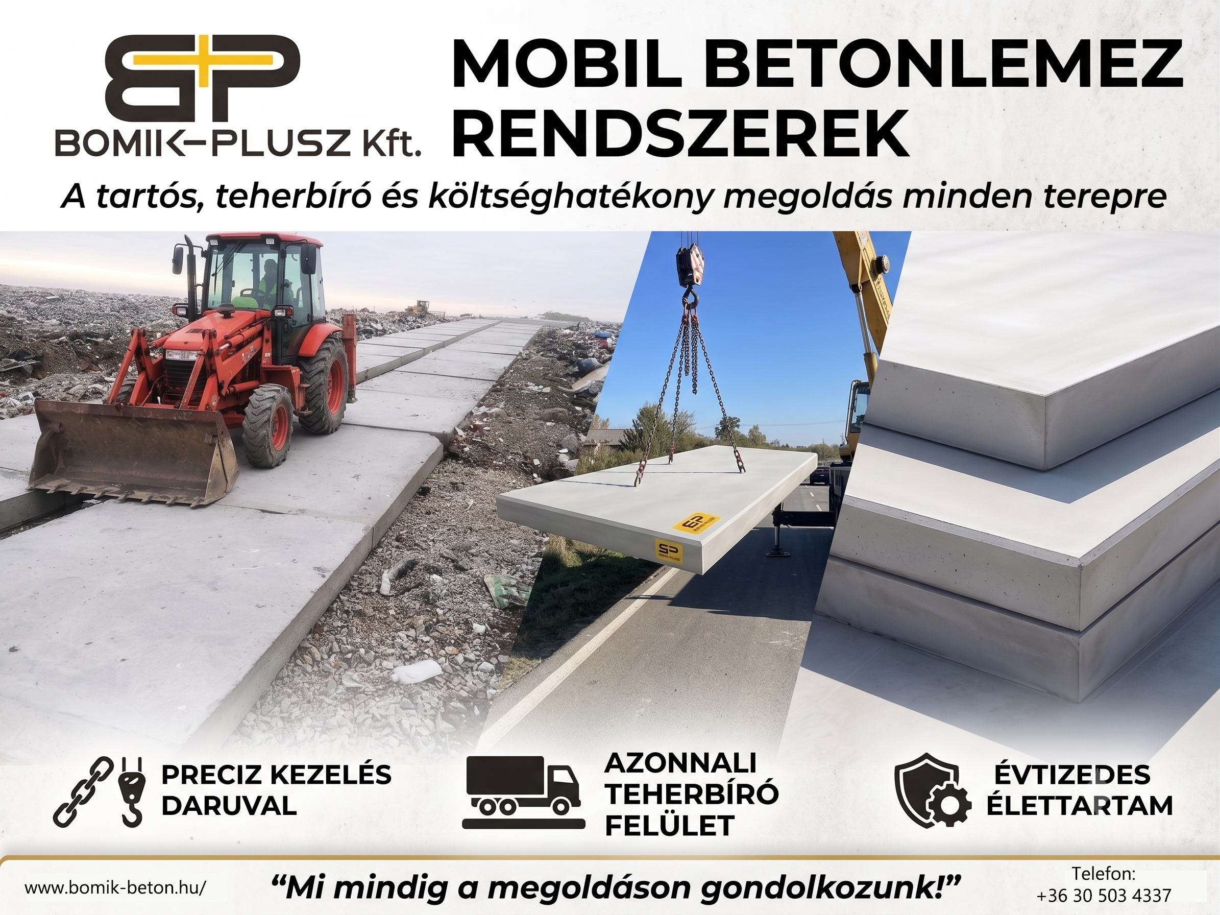 Bomik: Mobil betonlemez
