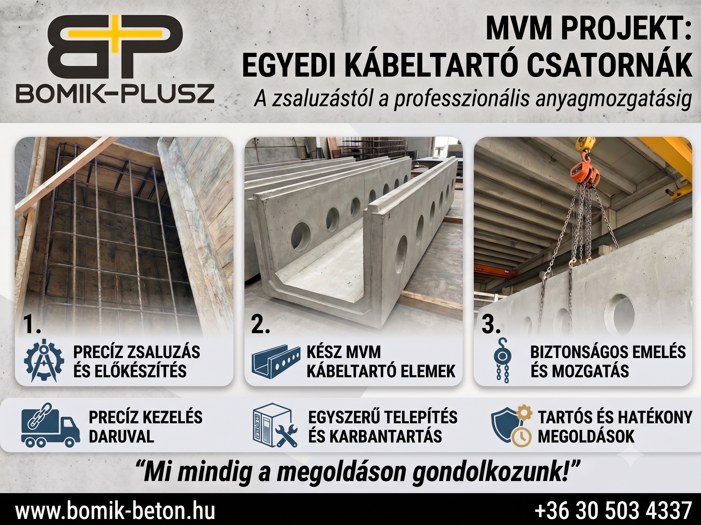 egyedi betonelem gyártás