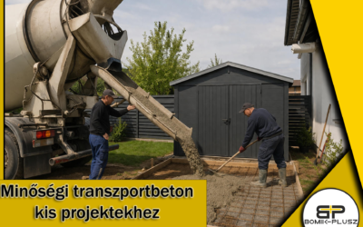 Minőségi transzportbeton kis projektekhez