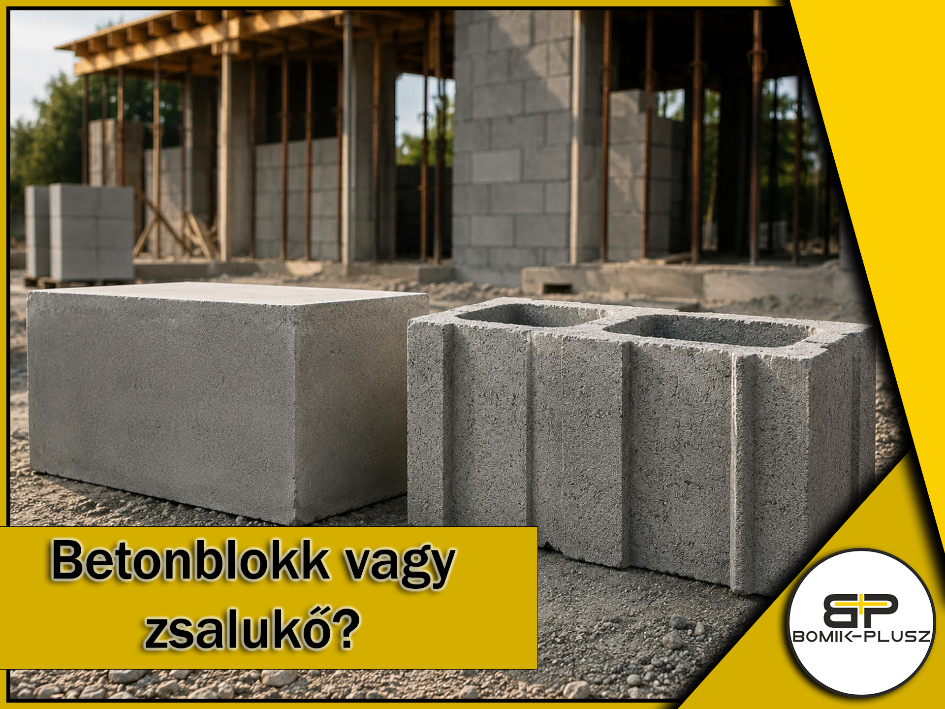 Bomik-Plusz mobil betonblokkok és zsalukő összehasonlítása építkezésen Bomik-Plusz mobil betonblokkok és zsalukő összehasonlítása építkezésen