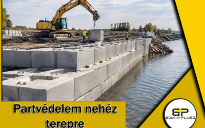 Betonblokkok mélyépítés: Partvédelem nehéz terepre
